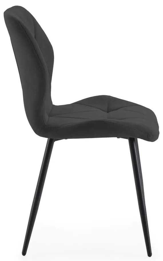 Scaune de dining negre 4 buc. Luna – Marckeric