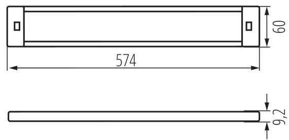 Corp de iluminat LED dimabil cu senzor pentru mobilier Kanlux 38120 DAXA LED/9W/24V