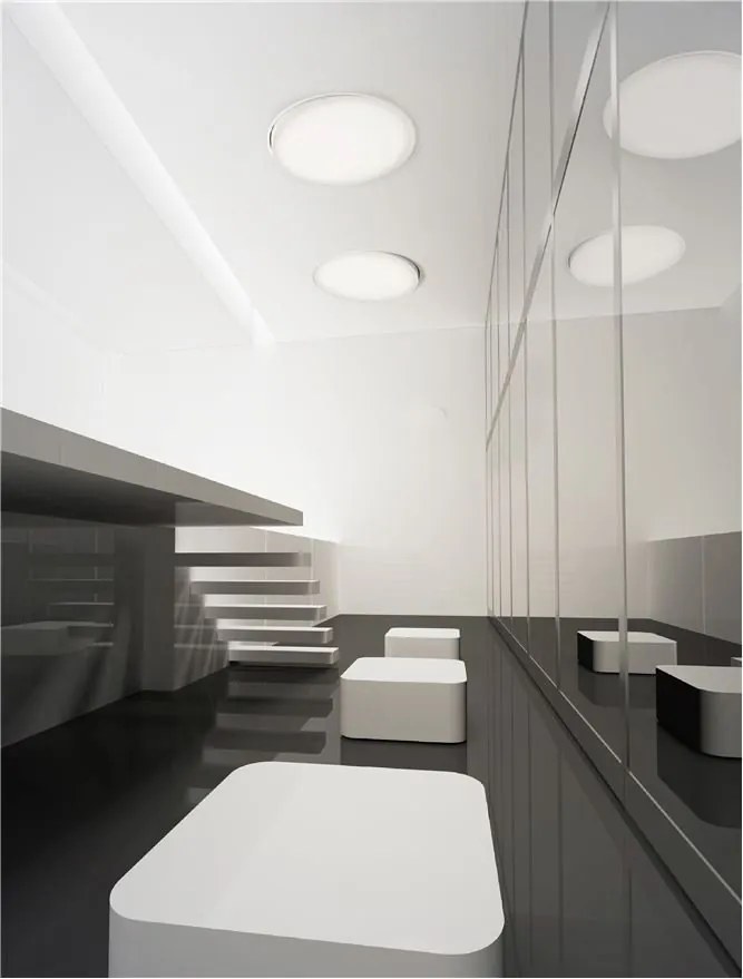Plafoniera LED incastrabila reglabila PERFECT 100cm alba 3000K Dimmable