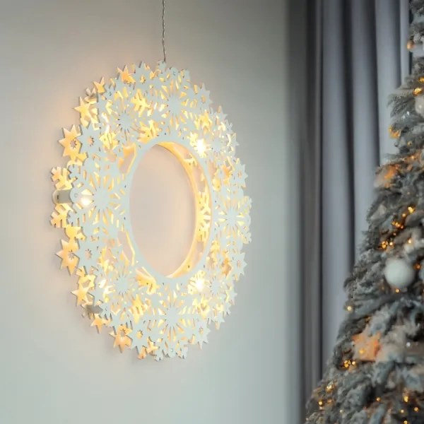 Brilagi - Decorațiune de Crăciun LED/2xAA, coroană de 30 cm