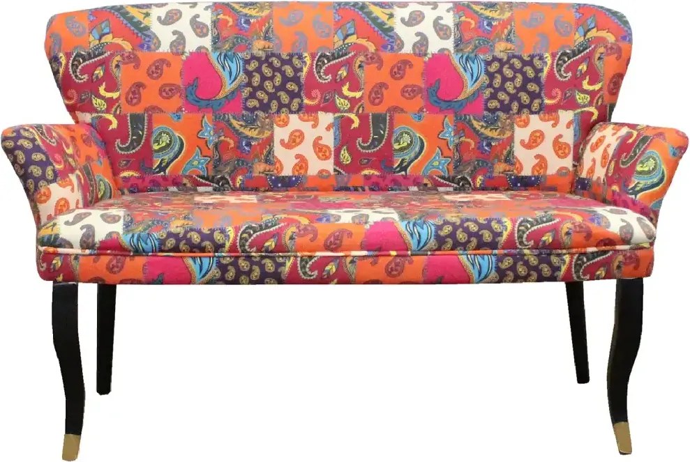 Canapea 2 persoane cocktail Relax Homs textil portocaliu