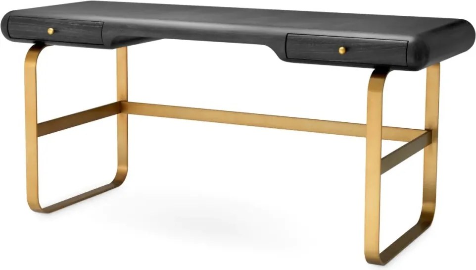 Birou Design LUX, Furnir Stejar, Gri Carbune, Nathaniel