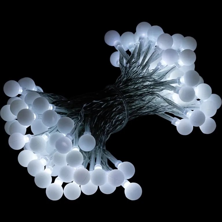 Iluminare petrecere - 20 m, 200 LED-uri,alb rece+telecomanda