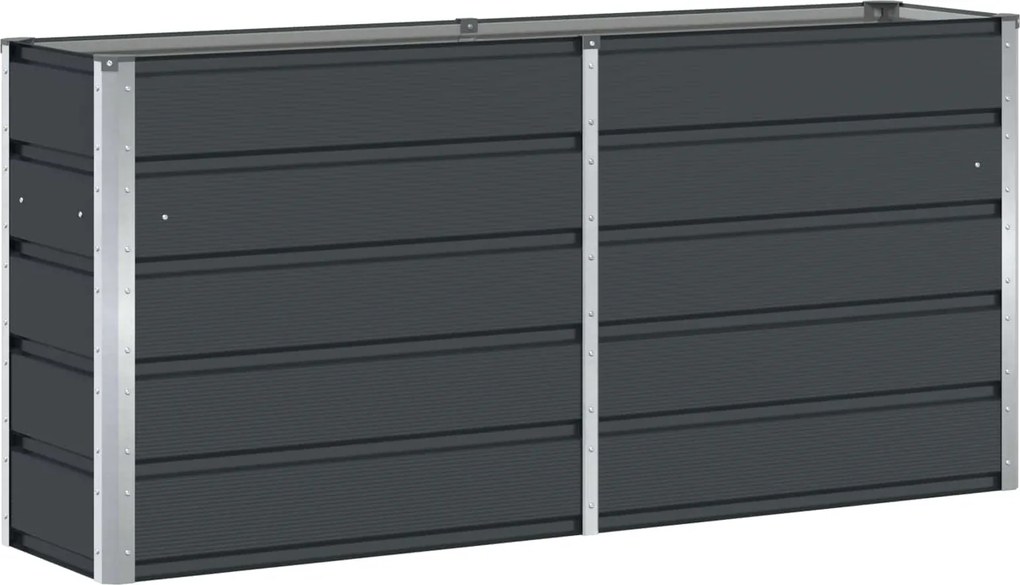 vidaXL Jardinieră Antracit 160 x 40 x 75 cm Oțel