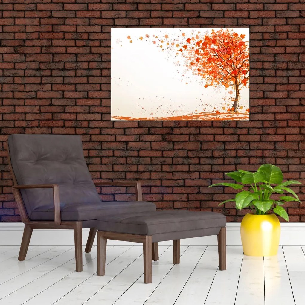 Tablou - Copac în vâmnt (90x60 cm)