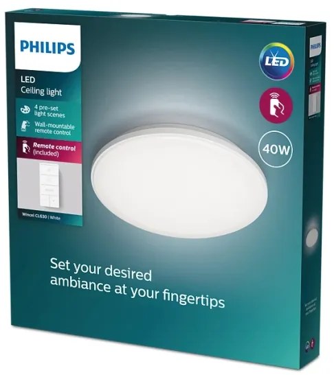 Plafonieră LED dimabilă WINCEL LED/40W/230V 2700-6500K Philips + telecomandă