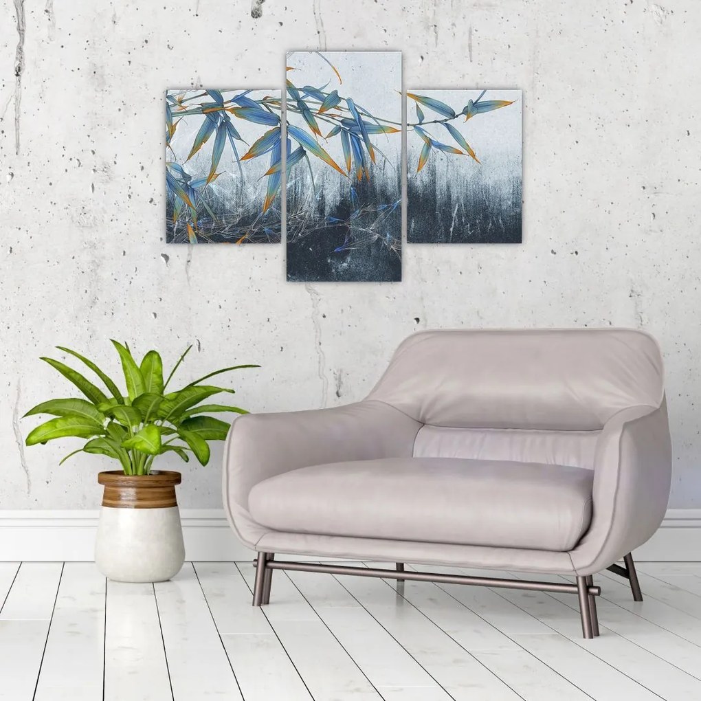 Tablou - Bambus pe perete (90x60 cm)