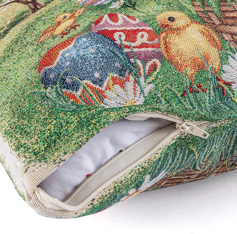 Față de pernuță tip goblen PUI DE Găină 45 x 45 cm