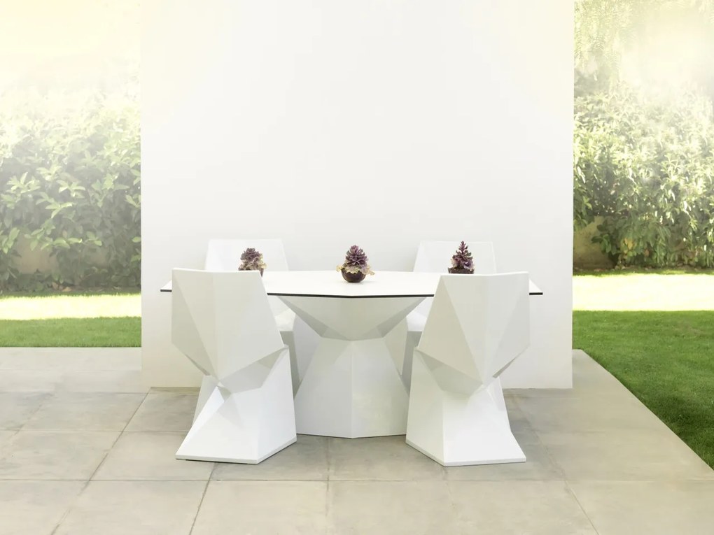 Masa dining de exterior / interior design ultra-modern premium 180x94cm VERTEX 51008 VONDOM