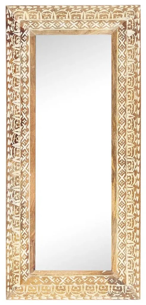 Oglinda sculptata manual, 110x50x2,6 cm, lemn masiv de mango 1, 110 x 50 x 2.6 cm
