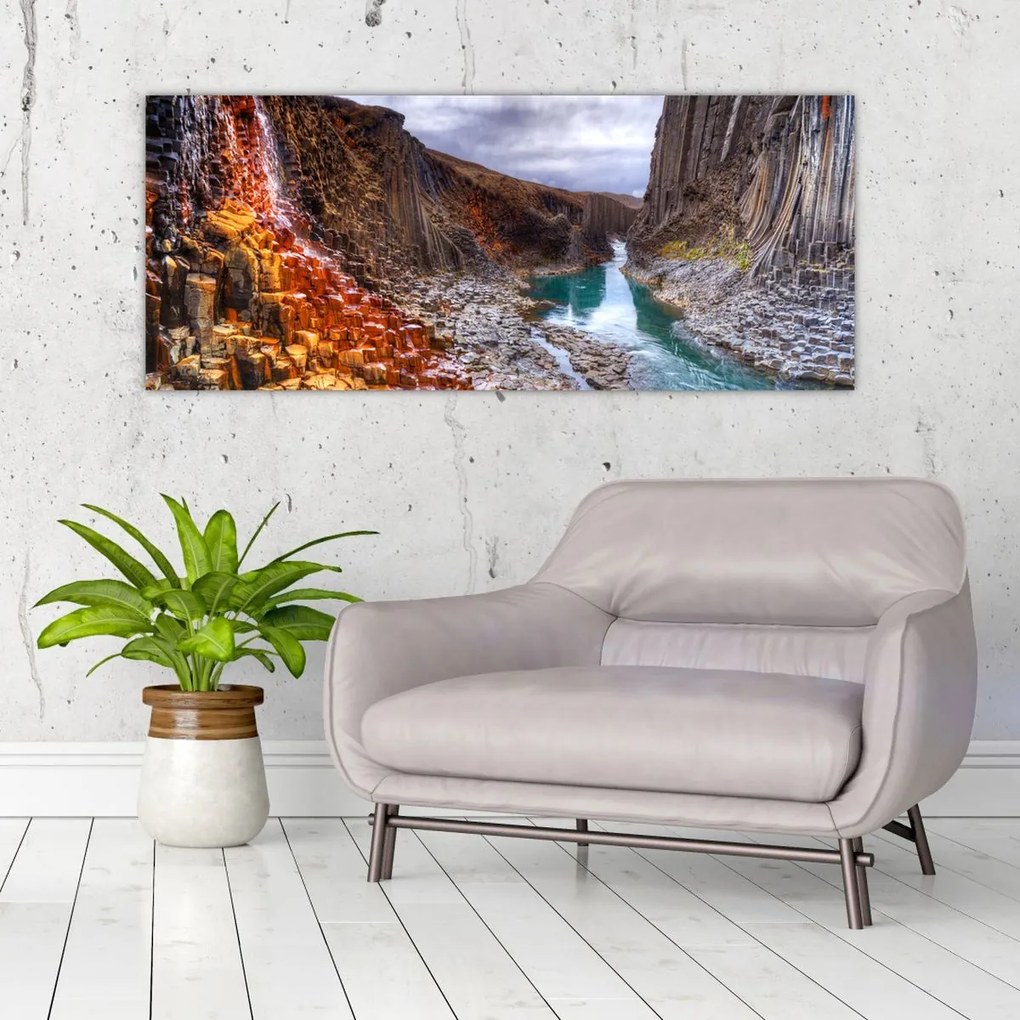 Tablou - Canionul Studlagil (120x50 cm)