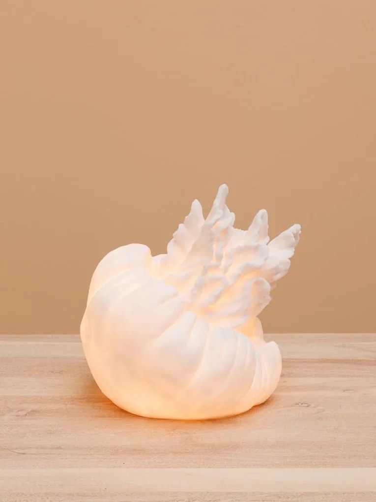 Lampa de masa, alb, din rasina, Jellyfish