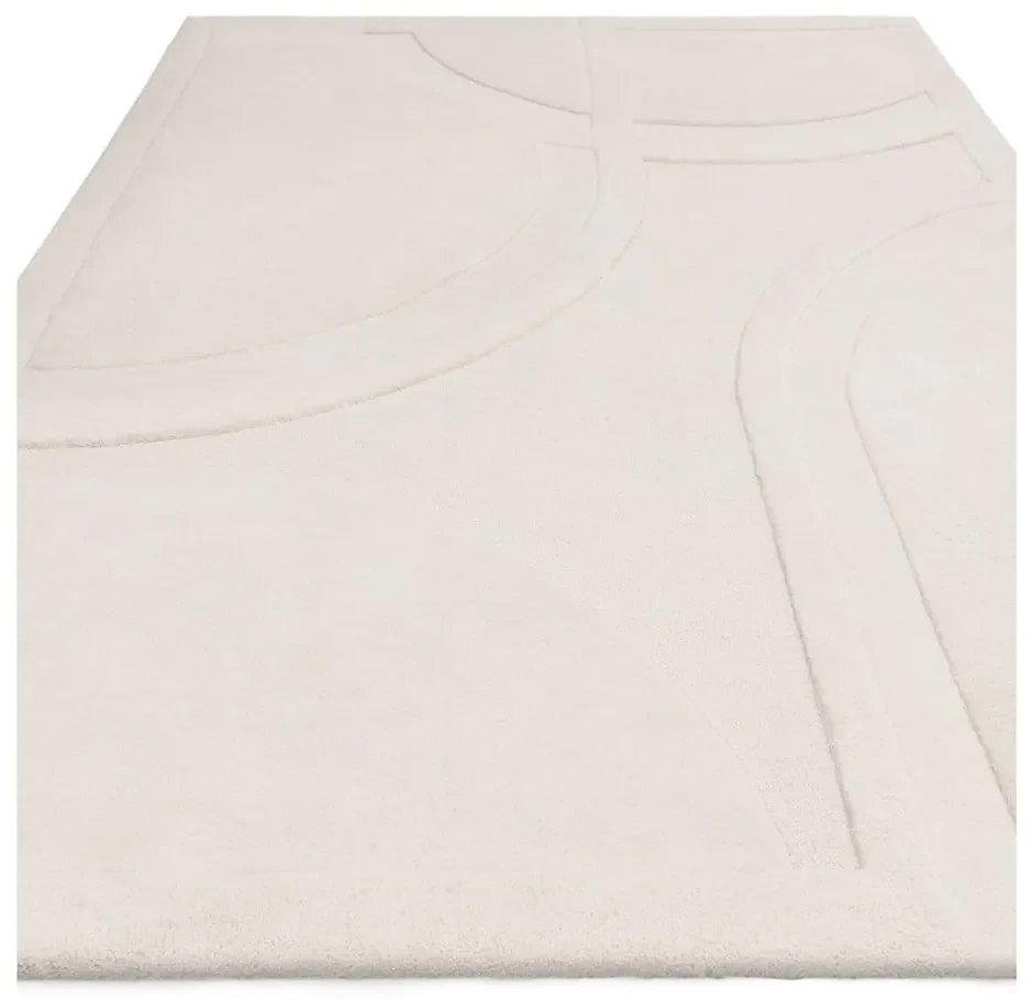 Covor alb din lână 120x170 cm Olsen – Asiatic Carpets