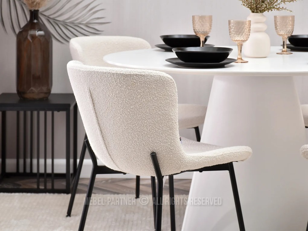 Scaun Kirkland (crem + negru). 1111094