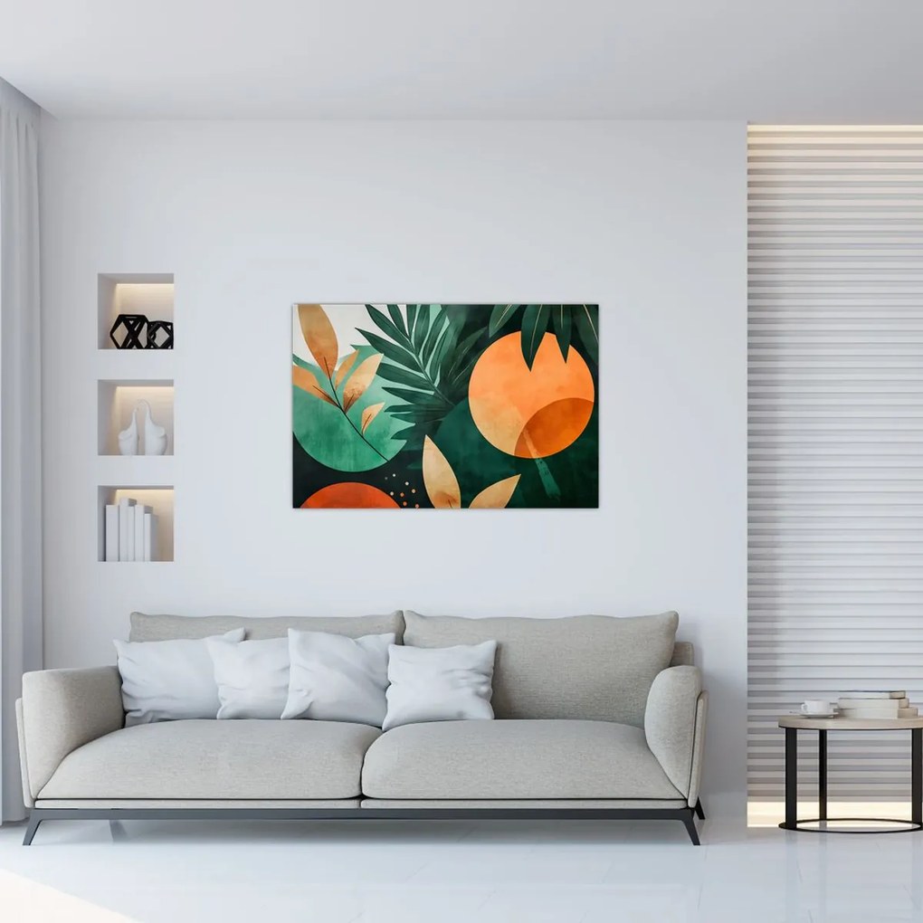 Tablou - Motive naturale geometrice (90x60 cm)
