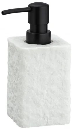 Dozator pentru sapun, din polirasina, Villata Alb, L7xl7xH15 cm
