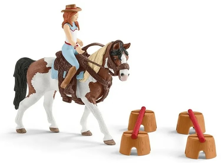 Hannah și trusa de călărie în Western Schleich 42441