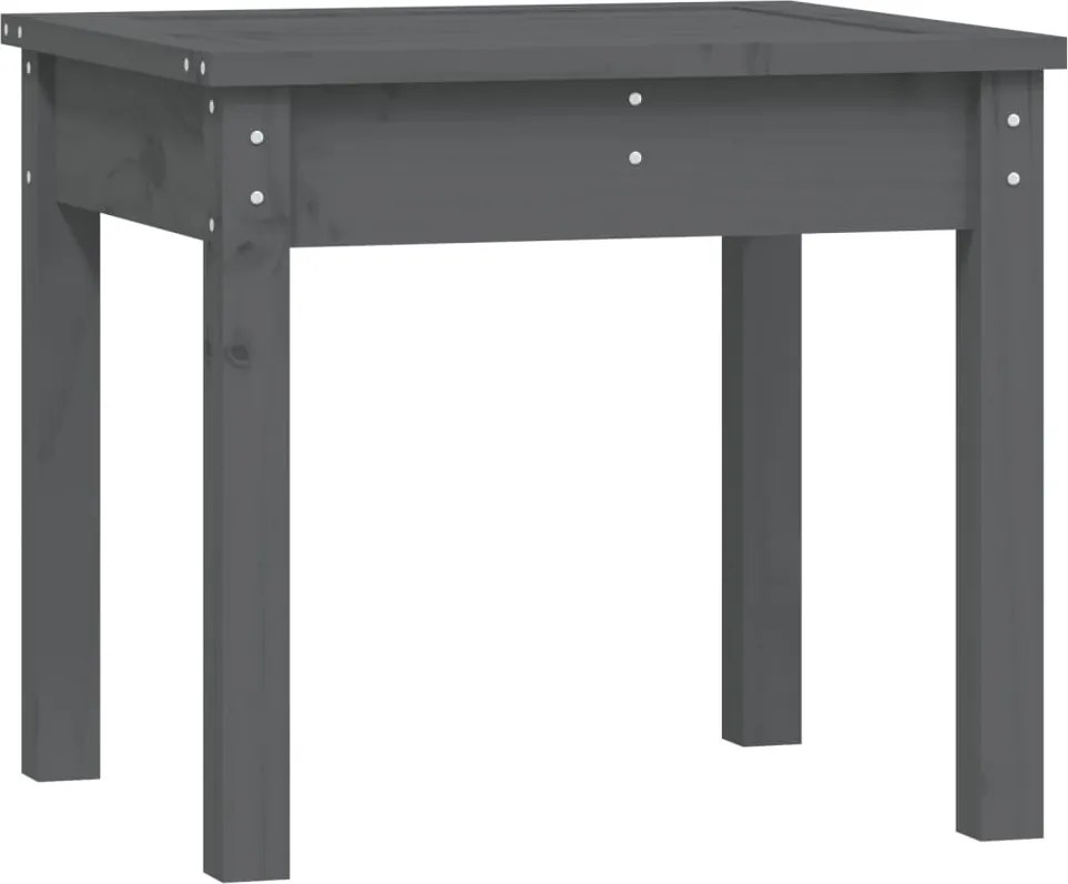 vidaXL Bancă de grădină, gri, 50x44x45 cm, lemn masiv de pin