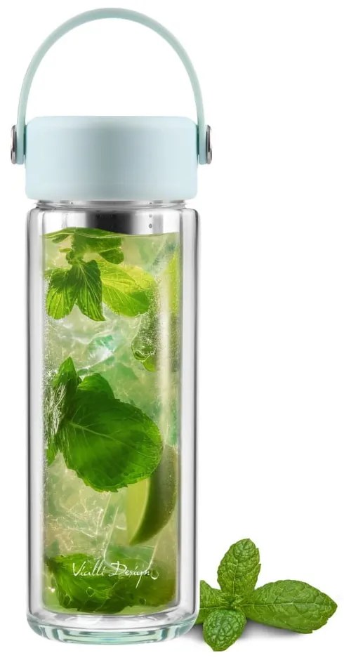 Sticlă verde-mentă din sticlă 350 ml Fuori – Vialli Design