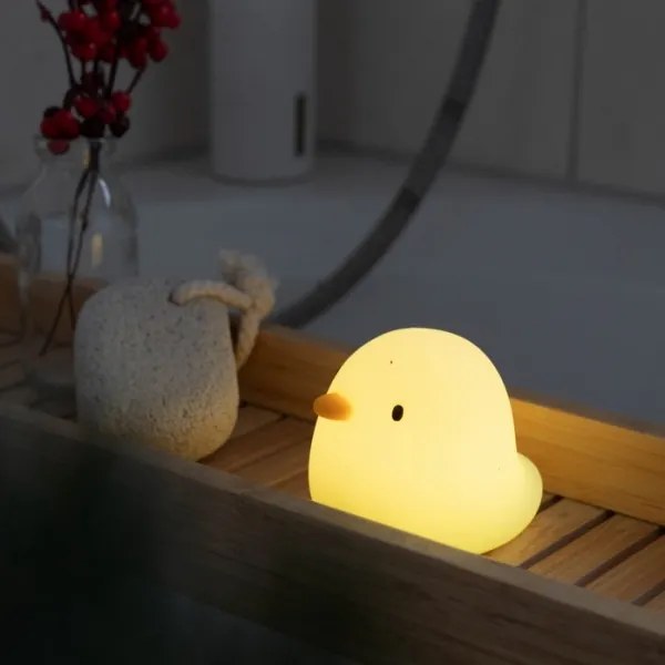 Lampă LED RGB tactilă reîncărcabilă de cadă pentru copii SWIMMY DUCK LED/5V
