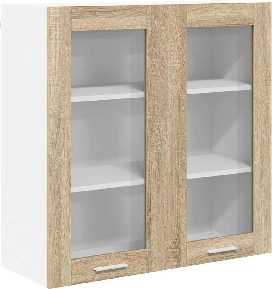 vidaXL Dulap suspendat Stejar Sonoma 80 x 31 x 80 cm Lemn compozit