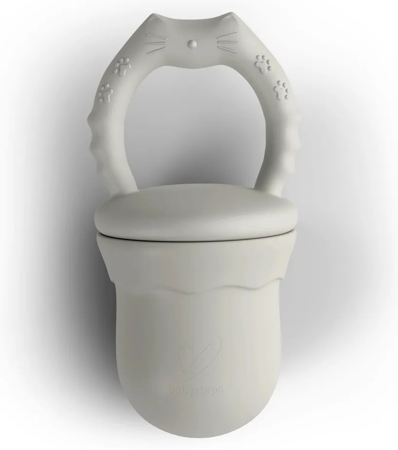 Suzeta cu alimentator pentru diversificarea alimentatiei, Din silicon, Fara BPA, BPS, PVC si ftalati, Cream