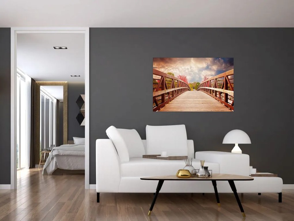 Tablou - pod din lemn (90x60 cm)