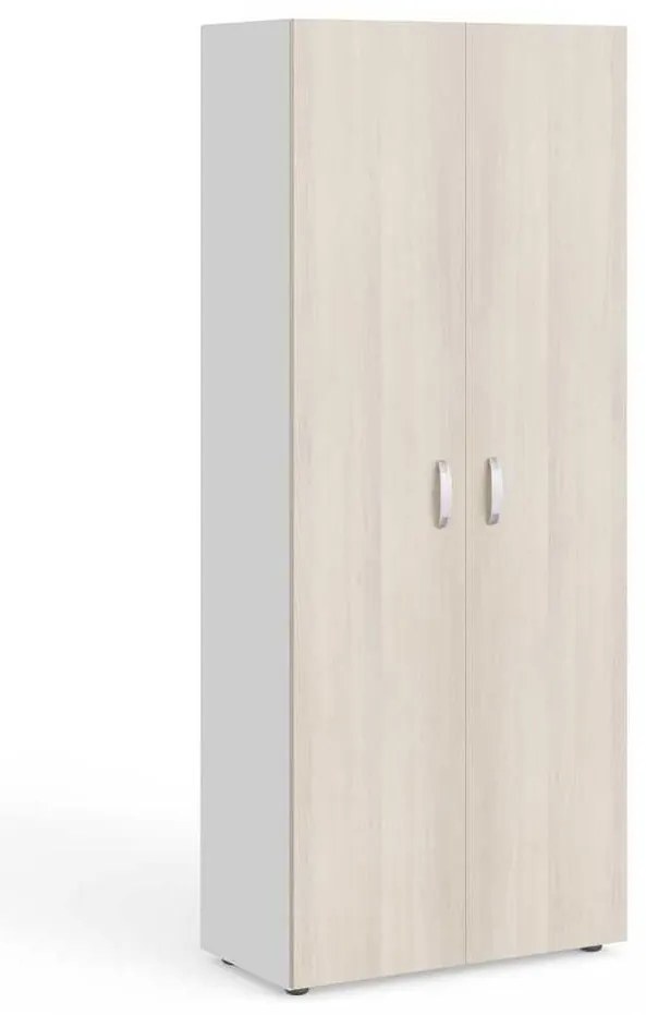 Dulap de haine înalt Manager 79,9 x 42,2 x 196,5 cm, salcâm deschis / alb