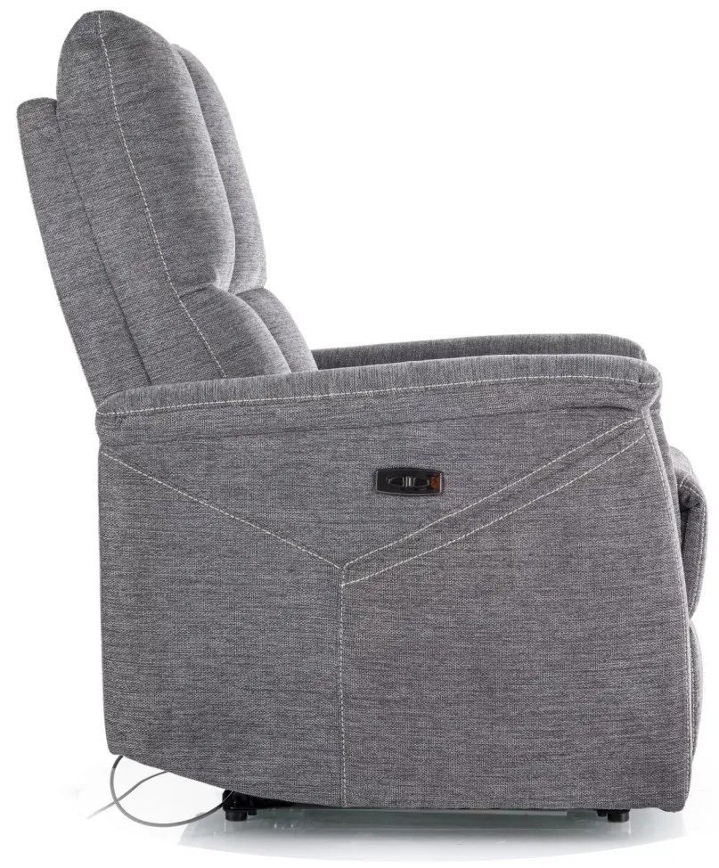Fotoliu recliner cu functie de masaj Neptun M gri inchis Brego18