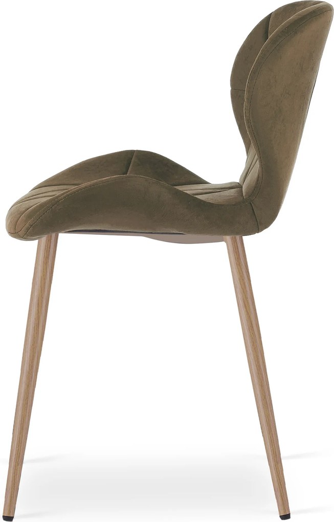 Scaun de masa MANGO VELVET, maro