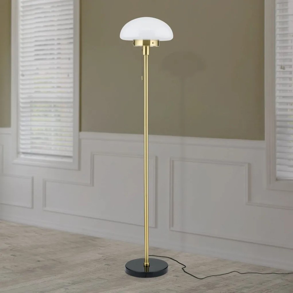 Lampadar/Lampa de podea design elegant SPARTA alama/negru