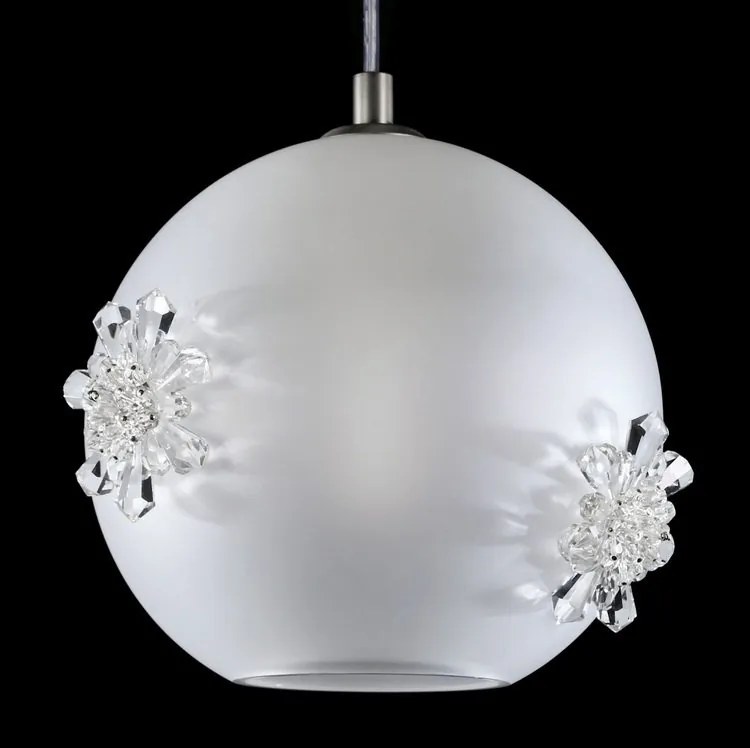 Lustra LUX decorativ fulgi de zapada din cristal SNOWFLAKE 02B-SB