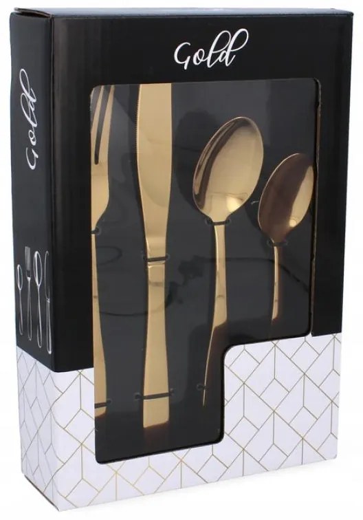 ShopJK SET DE TACIMURI INOX PENTRU 6 PERSOANE - AURIU