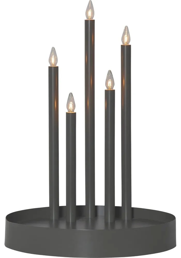 Decorațiune luminoasă neagră ø 32 cm Deco – Star Trading