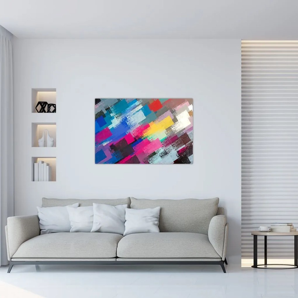 Tablou - Dungi colorate cu pensula (90x60 cm)