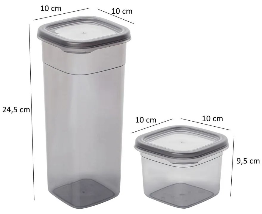 Recipiente 18 buc. pentru alimente Fresco – Hermia