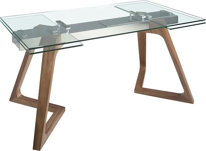 Masa extensibila deosebita design LUX Glass 160-240x90cm