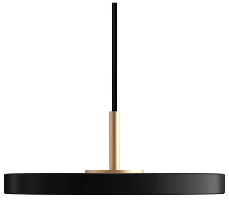 Lustră neagră LED cu abajur din metal ø 15 cm Asteria Micro – UMAGE