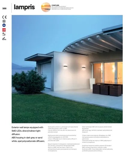 Aplică LED de exterior LAMPRIS LED/13W/230V IP65 albă Redo 90373