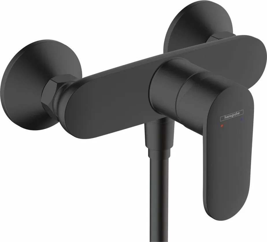 Baterie dus Hansgrohe Vernis Blend monocomanda negru mat
