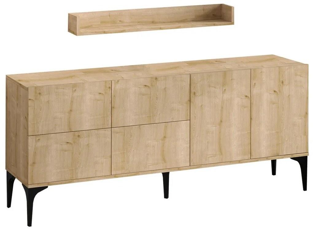 Dulap cu raft Stella Sapphire Oak