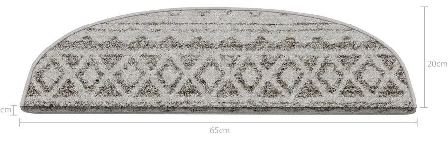 Covorașe pentru scări crem 16 buc. 20x65 cm Cottage Warmth – Vitaus