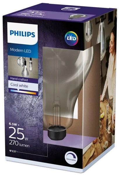 Bec dimmabil LED SMOKY VINTAGE Philips A160 E27/6,5W/230V 4000K