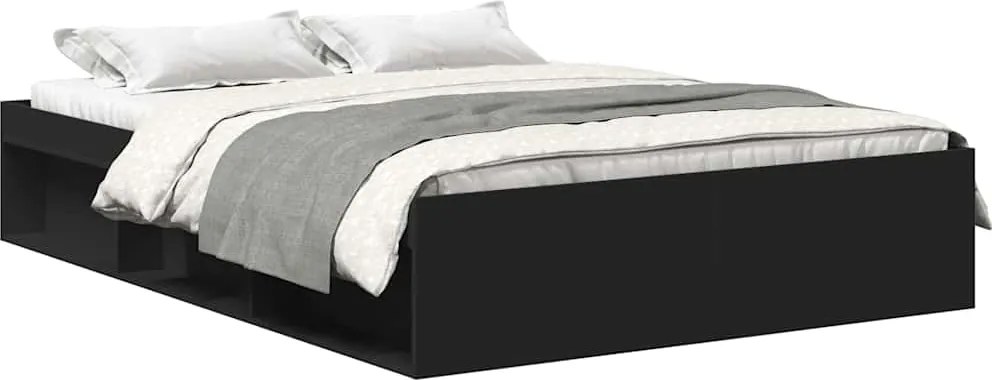 vidaXL Cadru de pat, negru, 120x200 cm