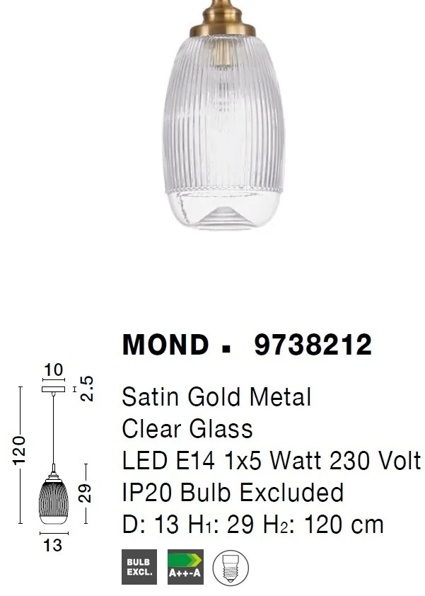 Pendul design modern Mond, 13cm