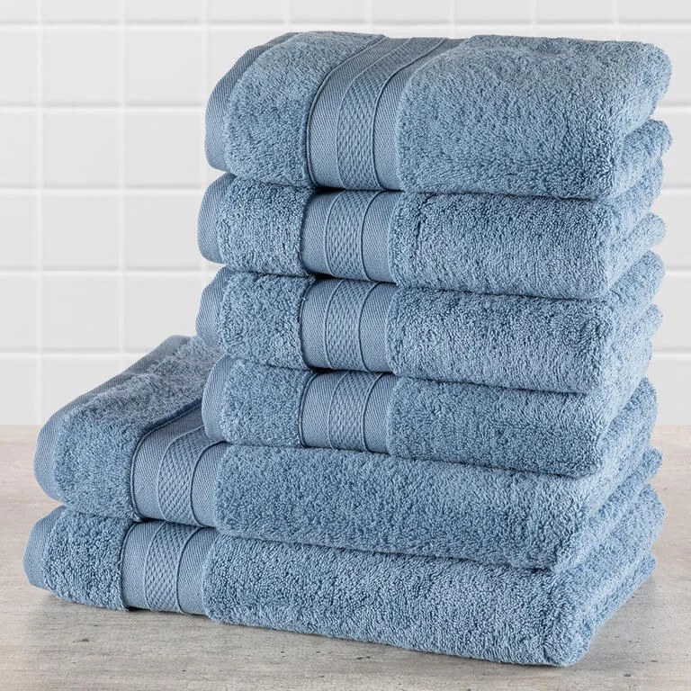 Set prosoape frotir MEXICO albastru-gri, 6 buc