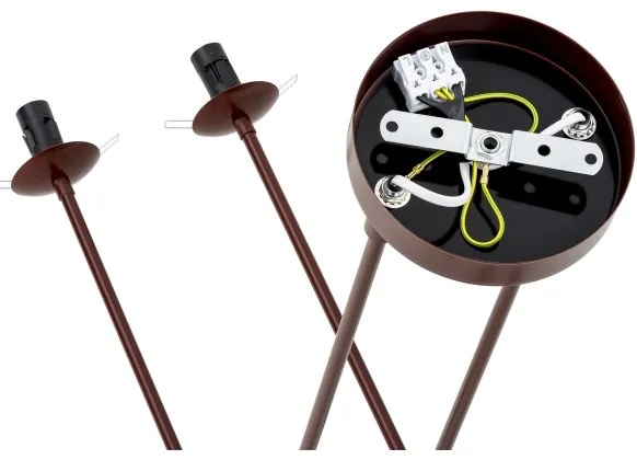 Lustră pe tijă Argon 1842 ABSOS 4xE14/7W/230V maro