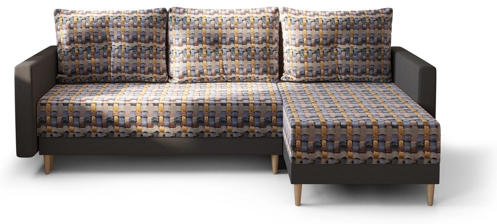 Colțar Glimmer L (Negru + multicolor) (D). 1062002