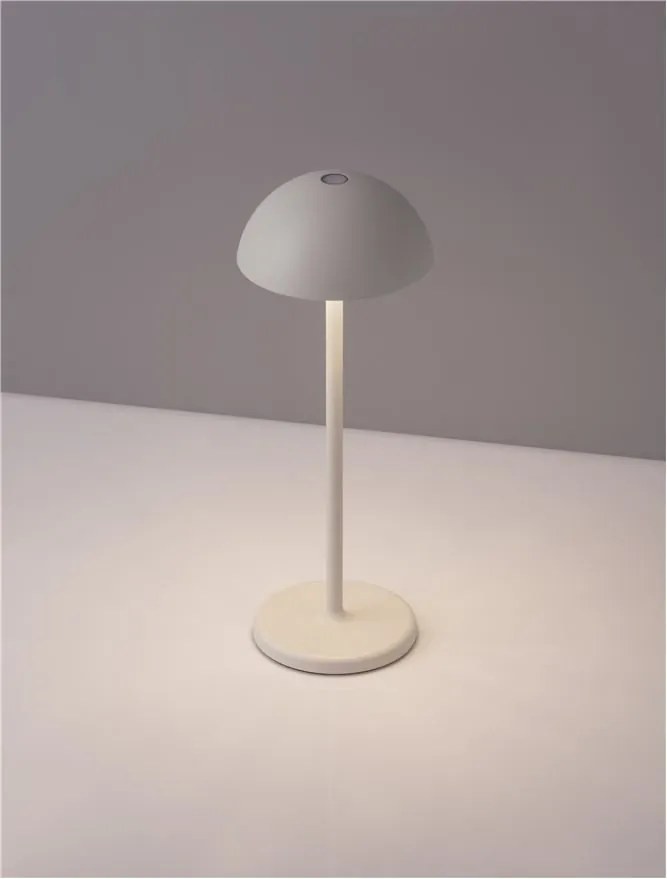 Lampa LED portabila iluminat exterior decorativ ROSE alba