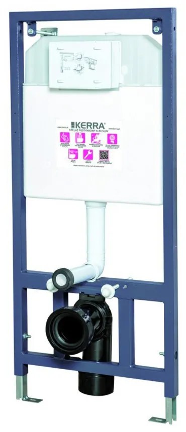 Set rezervor WC suspendat Delos BL Adriatic Black